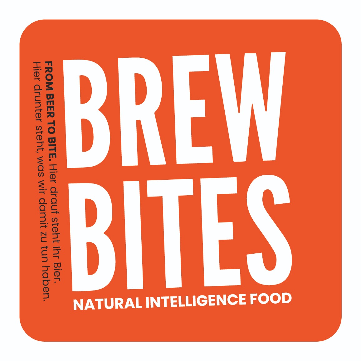 Bierdeckel vorn: Brew Bites, From beer to bite