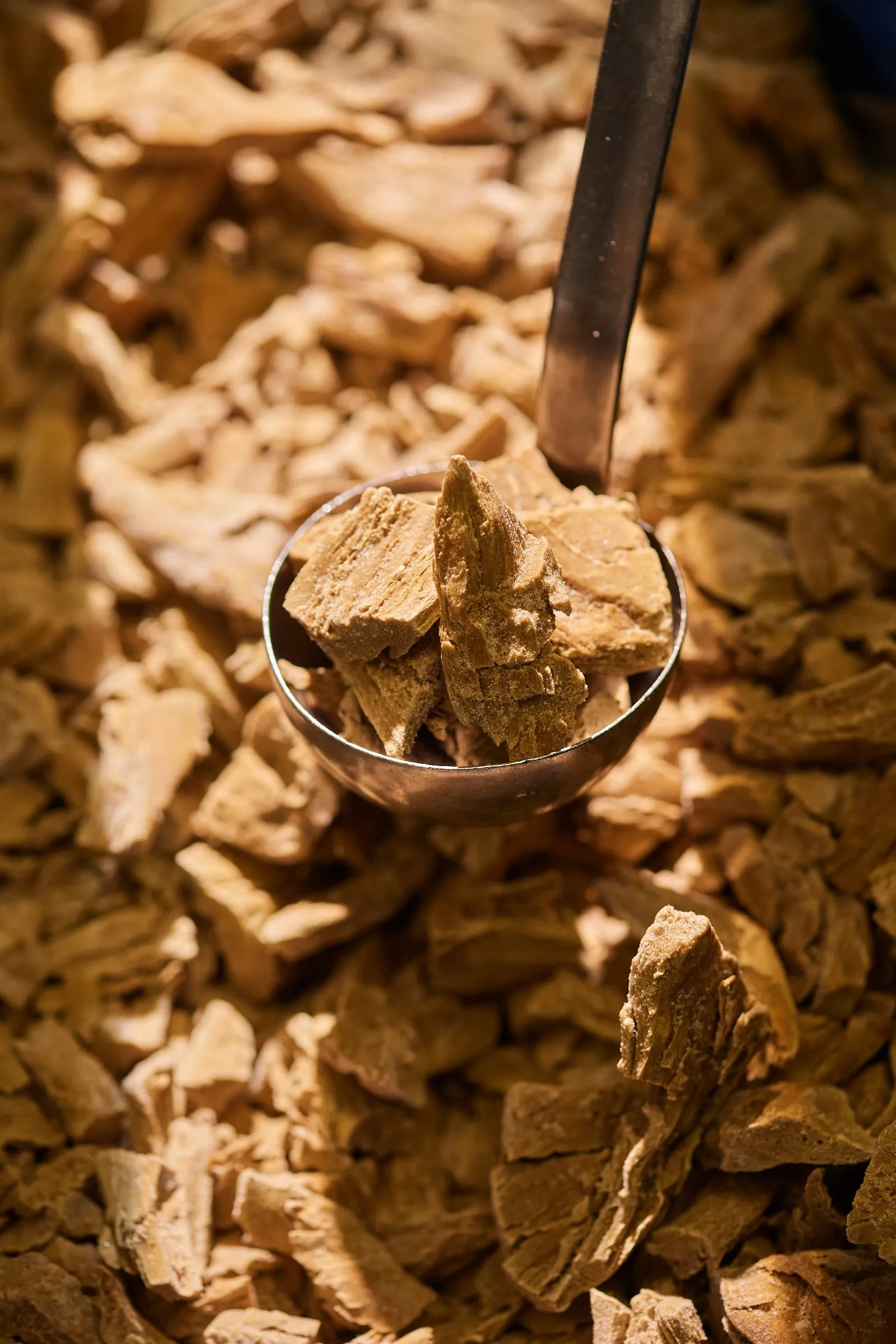 Brew Chunks, aufgetaut, in der Kelle